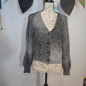 Natural Reflections Ombre Knit Button Front Cardigan Sweater Women Size S